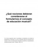 Musica y Educacion.