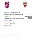 Comportamiento -Materia: Fundamentos de comportamiento organizacional