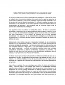 Cómo preparar eficientemente un análisis de caso