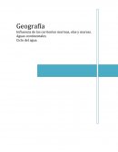 Geografía Influencia de las corrientes marinas, olas y mareas. Aguas continentales Ciclo del agua