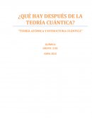 ¿Que hay después de la teoría cuántica?