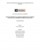 ESTILOS DE APRENDIZAJE DE ALUMNOS DE ADMINISTRACION Y MARKETING Y PSICOLOGIA DE LA UNIVERSIDAD CONTINENTAL HUANCAYO-2015