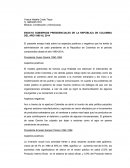 Historia presidencial de Colombia.