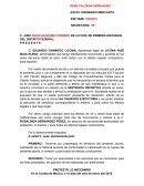 Ejecutoria de sentencia.