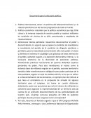 Documento para la discusión política