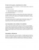 La división del impuesto entre el comprador y el vendedor depende también, en parte de la elasticidad de la oferta.