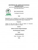 Trabajo de Tesis para Optar al Título de Master en “Educación Superior con mención en Gestión de Calidad”.