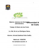 Sistemas de información administrativa.El diario de Ana Frank