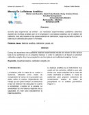 Calibracion de la balanza analitica