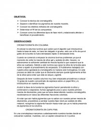 CROMATOGRAFÍA EN COLUMNA. CROMATOGRAFÍA EN CAPA FINA.. Página 1