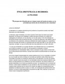Ensayo etica aristotelica.