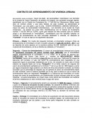 CONTRATO DE ARRENDAMIENTO DE VIVIENDA URBANA