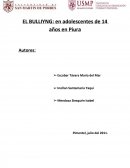EL BULLIYNG- TRABAJO DE INVESTIGACIÓN.