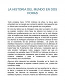 LA HISTORIA DEL MUNDO EN DOS HORAS.