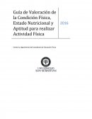 Evaluacion diagnostica. Control y seguimiento del estudiante de Educación Física