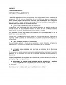 Marco conceptual Actividad: Trabajo de campo