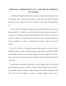 Normativa y problematica en la creacion de empresas en Colombia