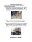 Problemas encontrados tabernero.