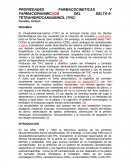 PROPIEDADES FARMACOCINETICAS Y FARMACODINAMICOS DEL DELTA-9- TETRAHIDROCANNABINOL (THC)