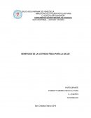 Beneficios de la Actividad Fìsica.