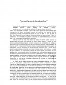 ¿Por qué la gente tienda online?