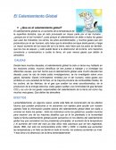 Calentamiento global.