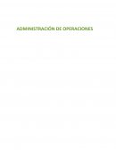 administración de operaciones