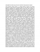 ARGUMENTOS PARA SOLICITUD DE CONTRATO REALIDAD EN GASAN