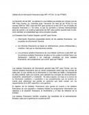 Información financiera presentada dentro de los estados financieros con propósito de información General.