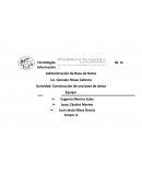 Actividad: Construcción de una base de datos.