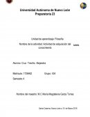 Nombre de la actividad: Actividad de adquisición del conocimiento