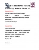 Reseña Critica. Titulo del libro: “Las tortugas marinas y nuestro tiempo”