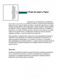 Elaboración de Pulpa de papel y Papel.