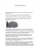 El acero es una aleación de hierro y de carbono, el porcentaje de carbono es inferior al 2.00%.