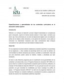 Especificaciones y generalidades de los contenidos curriculares en la educación media superior