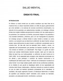 Ensayo de salud mental.