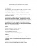 BASES TEORICAS DE LA PERSPECTIVA DE GÉNERO- INTRODUCCION