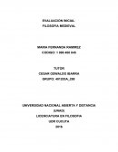 EVALUACION INICIAL FILOSOFIA MEDIEVAL