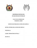 REPORTE DE ENTOMOLOGÍA & ACAROLOGÍA AGRICOLA