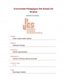 Ensayo: La escuela como institucion