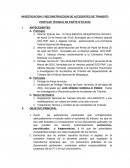 INVESTIGACION Y RECONSTRUCCION DE ACCIDENTES DE TRANSITO
