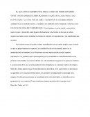 El agua es un liquido vital para la vida de todos los seres