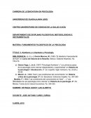 MATERIA: FUNDAMENTOS FILOSOFICOS DE LA PSICOLOGIA