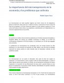 La importancia del microempresario en la economía y los problemas que enfrenta