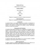 Mejora en la capacidad de almacén y proceso de producción