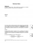 Un índice o número índice [1] mide el cambio que se produce en un artículo particular (un producto o servicio) entre dos o más periodos.