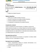 Análisis de los Estados Financieros.