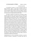 La Comunicación en Publico.