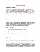 MESAS CON AMOR Definición de Problemas.