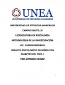 IMPACTO PSICOLOGÍCO EN NIÑOS CON DIABETES DEL TIPO 1